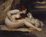 Gustave Courbet, Nude Woman with Dog